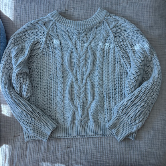 Free People Frankie Cable Knit Sweater in Ivory - Picture 5 of 7